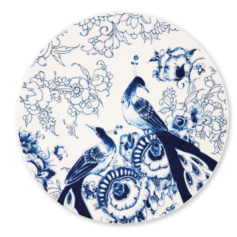 Royal Delft Peacock Symphony Onderbord of platte serveerschaal 30,5 cm