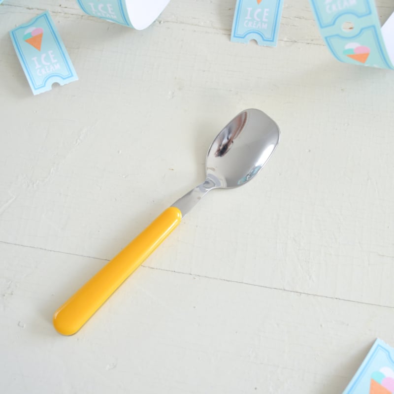 Brio donkergeel, ijslepeltje | 14 cm