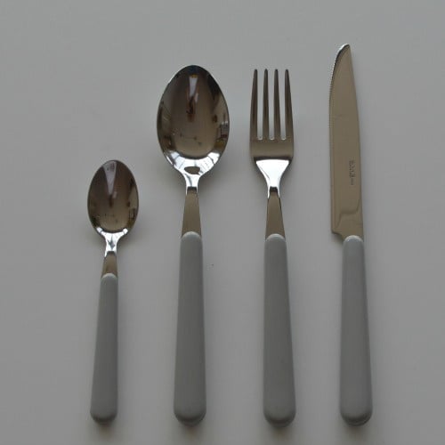 Brio lichtgrijs, 24-delige bestekset (kleurcode 9)