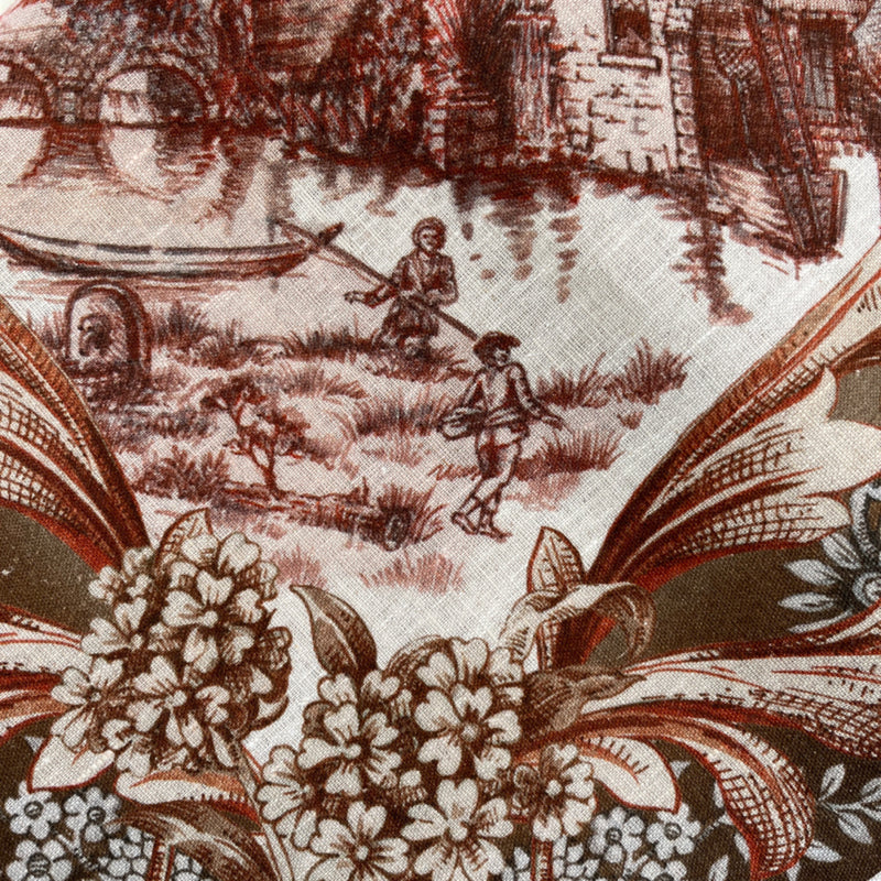 Linnen tafelkleed Cottage 170 x 360 cm (met paarden, kastelen, molens etc)