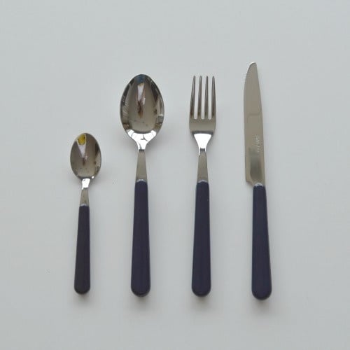 Brio zwart, 24-delige bestekset (kleurcode 1)