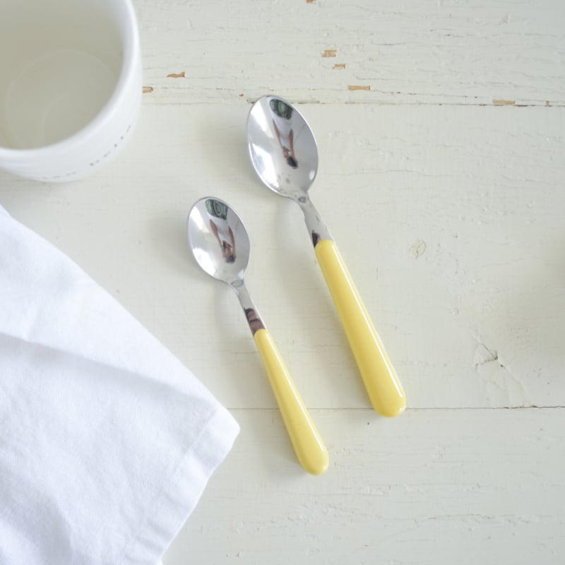 Brio lichtgeel, koffielepel | 14 cm