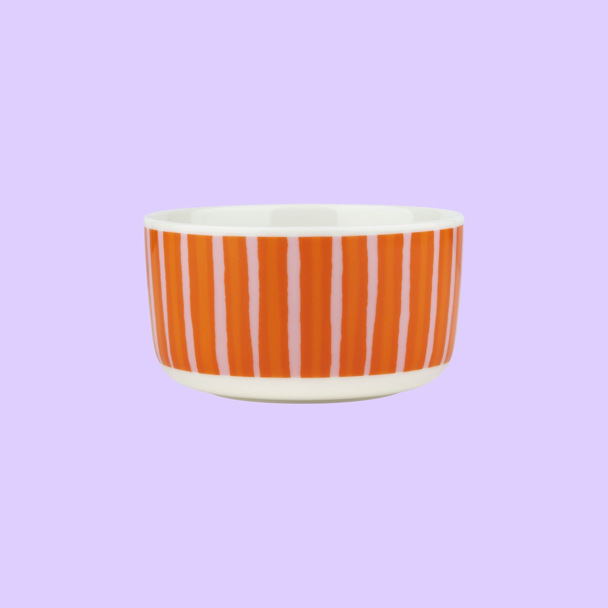 Marimekko Oiva Piccolo oranje met roze schaaltje 5 dl, Ø 12 cm