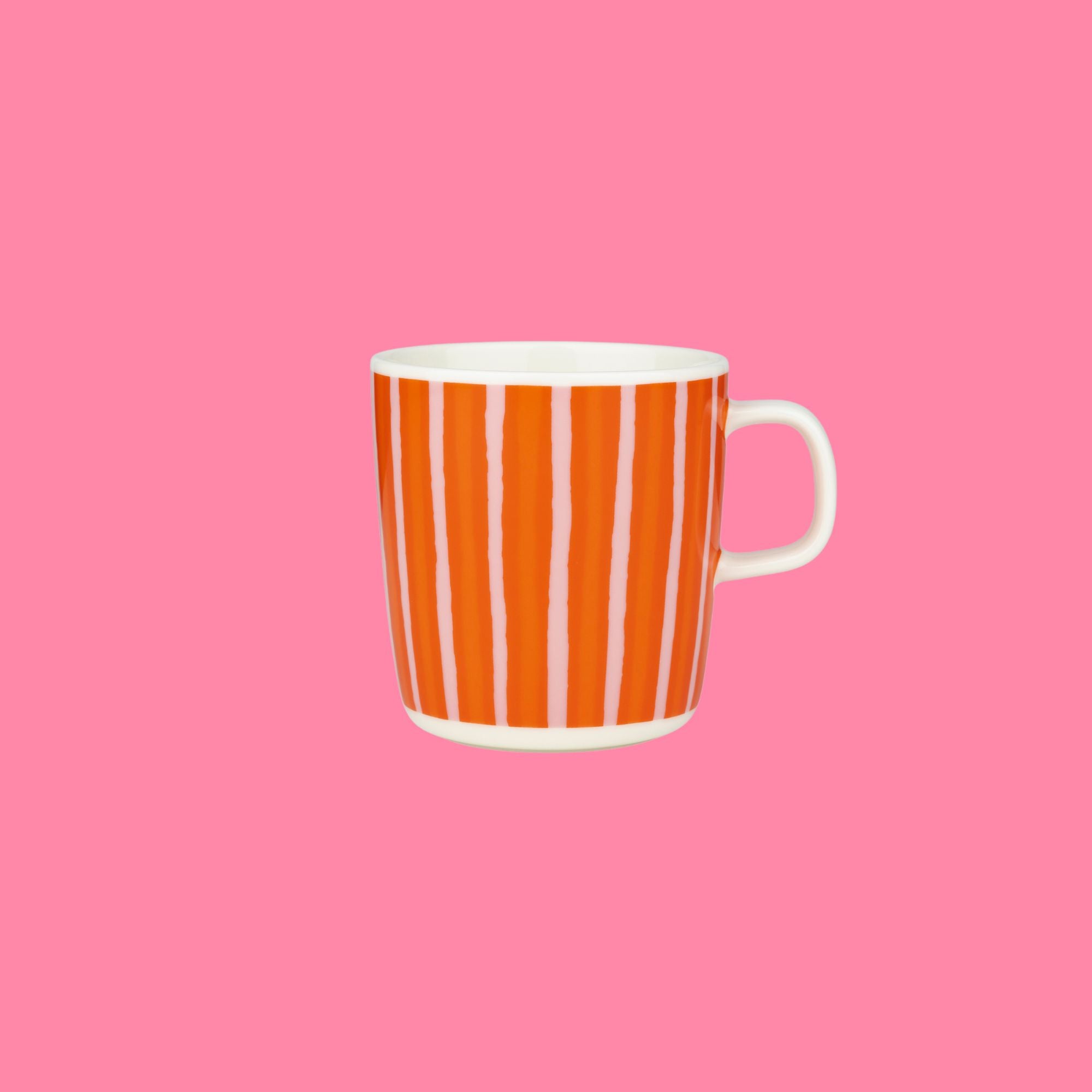 Marimekko grote mok Oiva Piccolo oranje en roze | 4 dl