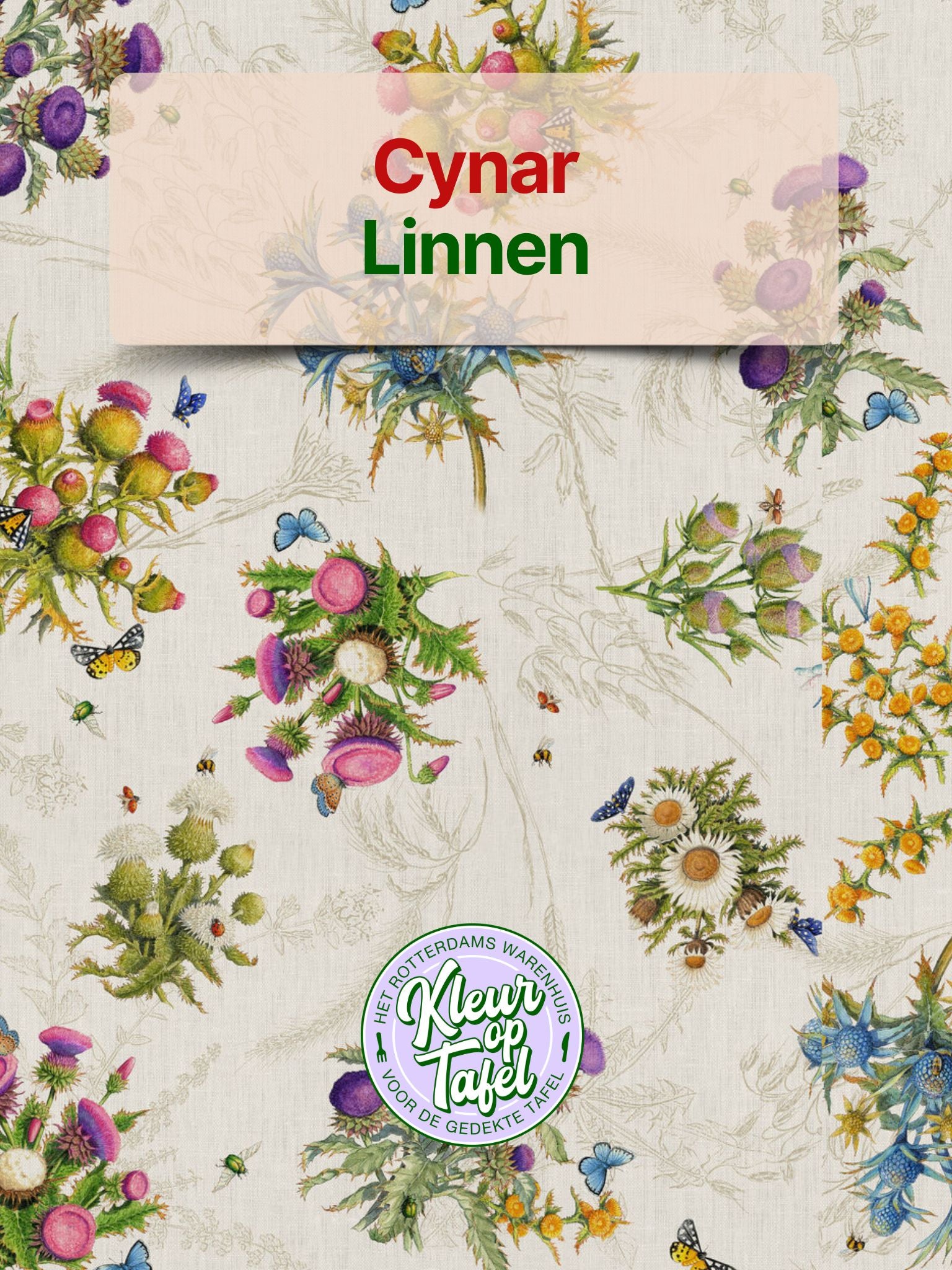 Custom-made (XL) tablecloth Jelly with underwater world, per half meter