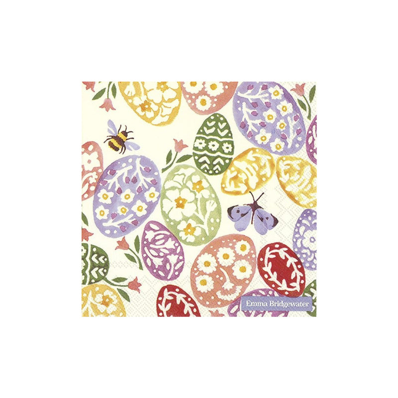 Ihr Emma Bridgewater Easer Eggs cream papieren lunchservetten  33 x 33 cm, 20 stuks