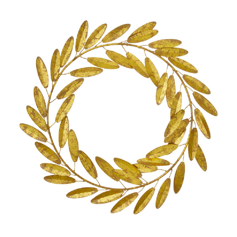Bungalow KERST krans van gouden olijfblaadjes Ø35 cm
