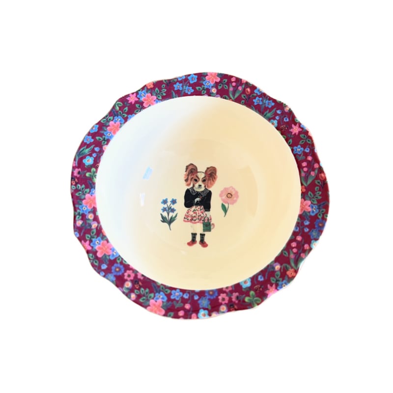 Rice * Nathalie Lété melamine schaaltje papillon hondje | 14 cm