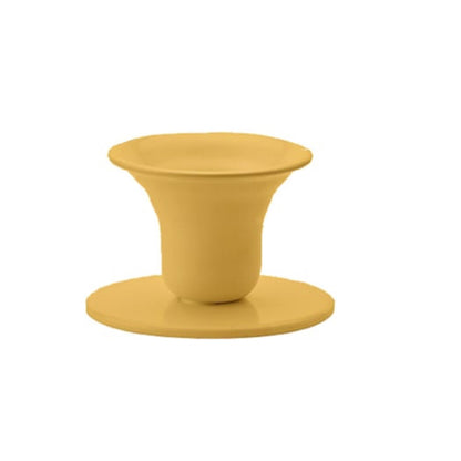 the_bell_donkergele_metalen_kandelaar_kunstindustrien