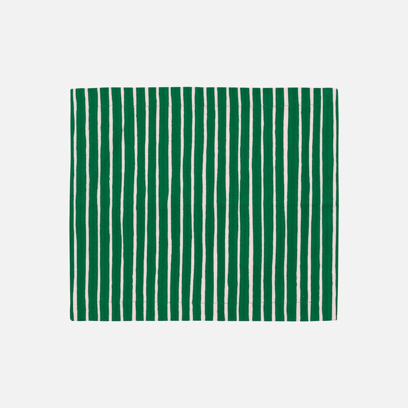 Marimekko placemats Piccolo roze en groen dik canvas | 35 x 40 cm