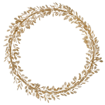 Bungalow krans Clio met kraaltjes geregen blaadjes | Ø 36 cm