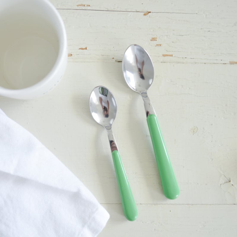 Brio lichtgroen, koffielepel | 14 cm