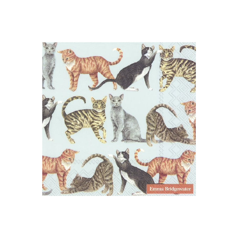 Ihr Emma Bridgewater pakje met 20 papieren lunchservetten met poezen 33 x 33 cm