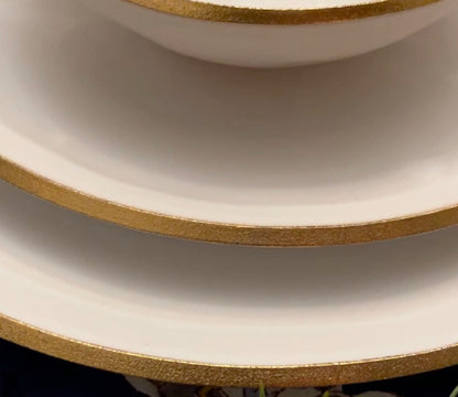 Nosse Ceramics EDGE Elfenbeingold Speiseteller Ø28 cm