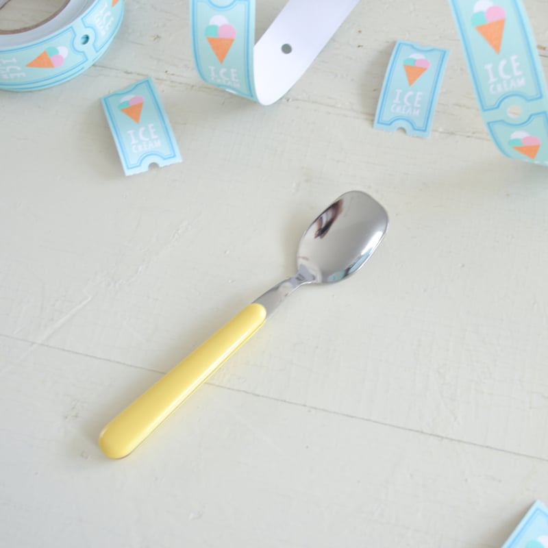 Brio lichtgeel, ijslepeltje | 14 cm