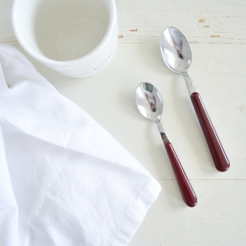 Brio bordeaux, koffielepel | 14 cm