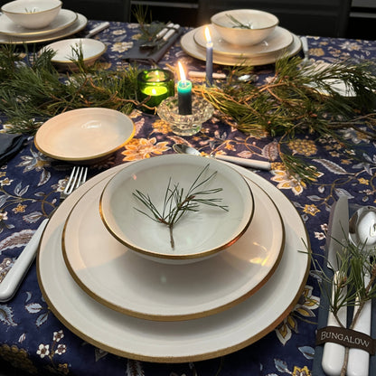 Nosse Ceramics EDGE Elfenbeingold Speiseteller Ø28 cm