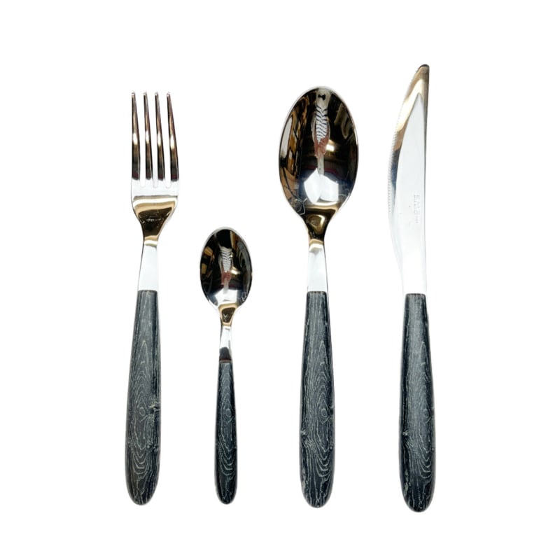 Vero Wood Wengé 24-delige bestekset