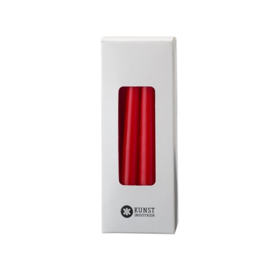 Kunstindustrien kleine of kerstboomkaarsjes KERSTROOD 12 stuks, 12 cm x ø 1,3 cm