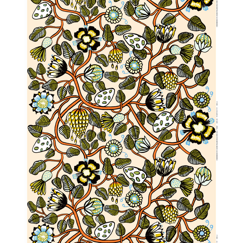 Marimekko afneembaar tafelkleed Tiara met acrylcoating | per eenheid van 50 cm