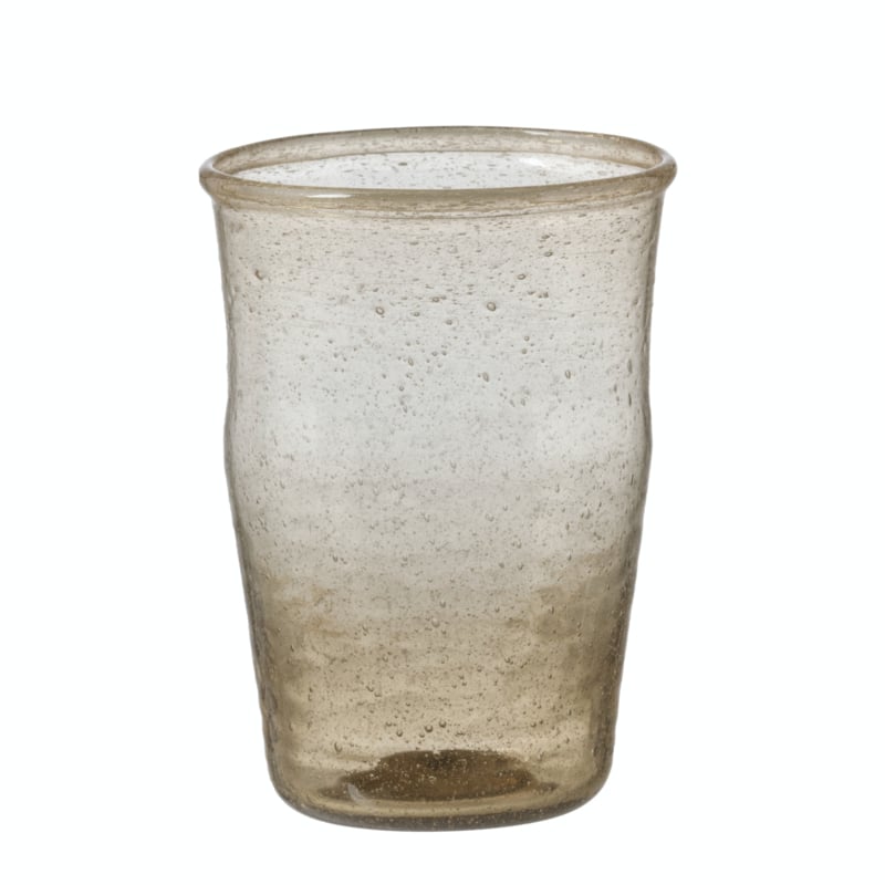 Bungalow belletjesglas smoke 230 ml, set van 4 stuks in doosje