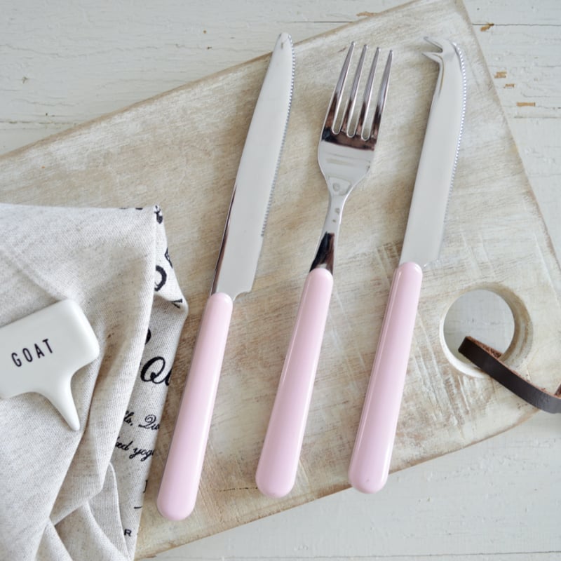 Brio lichtroze, dinermes | 22 cm