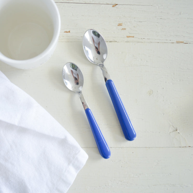 Brio blauw, koffielepel | 14 cm