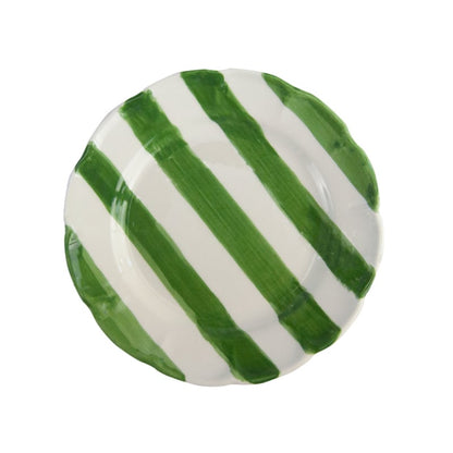 Arcucci Dolce Vita Nastro gestreept ontbijtbord of saladebord Ø 21 cm