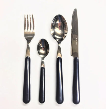 Brio donkerblauw, 24-delige bestekset (kleurcode 2)