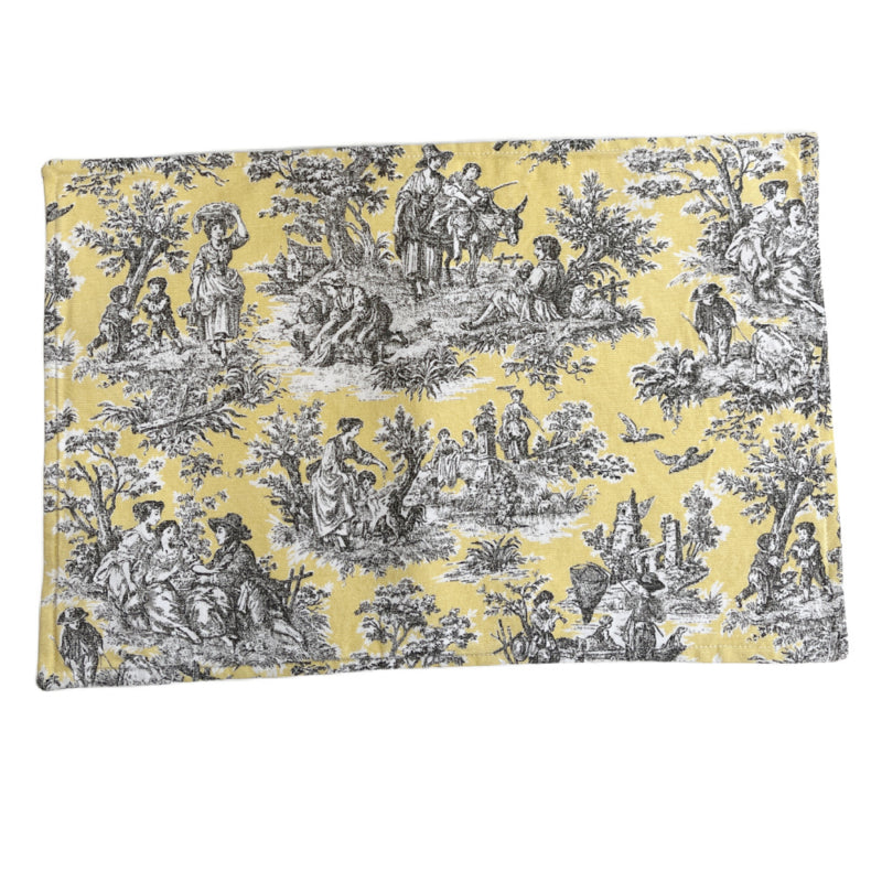 Eggy Gele Toile de Jouy placemats 27 x 42 cm