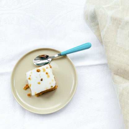 Brio turquoise, mokkalepeltje | 12,5 cm