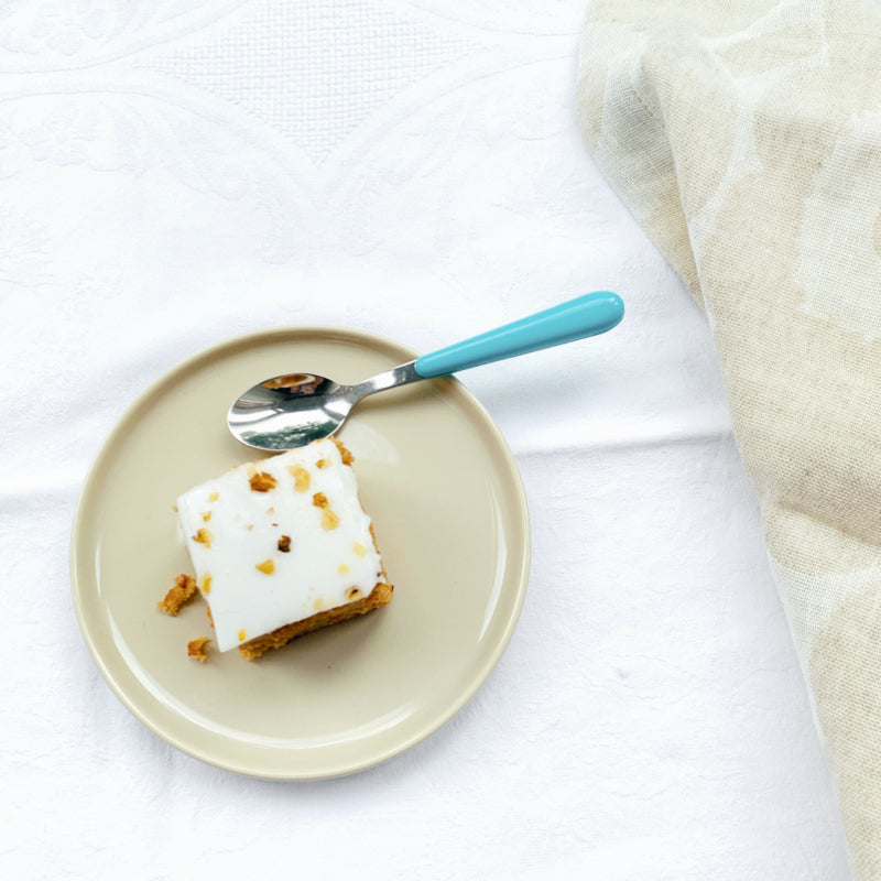 Brio turquoise, mokkalepeltje | 12,5 cm