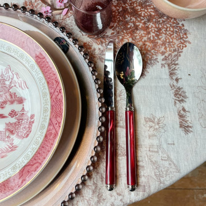 Linnen tafelkleed Cottage 170 x 360 cm (met paarden, kastelen, molens etc)