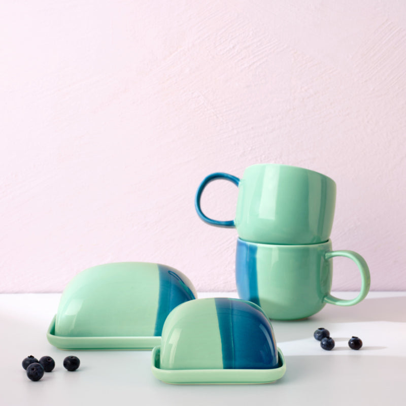 ASA Joy botervloot groen met blauw groot