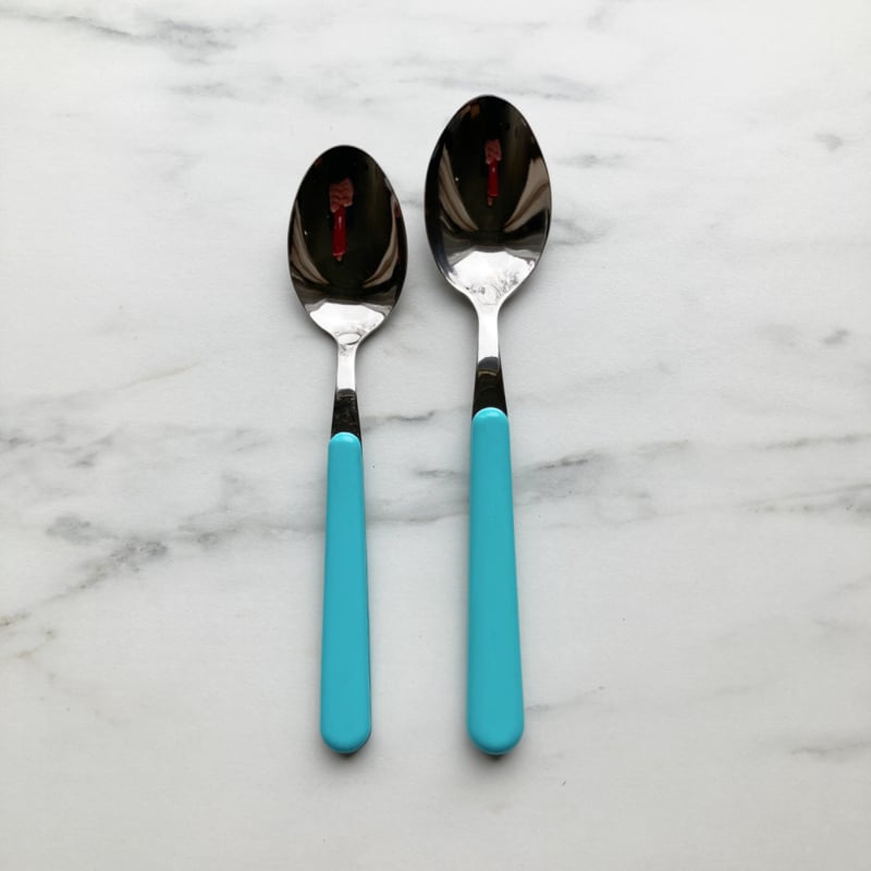 Brio turquoise, ontbijtlepel | 18 cm