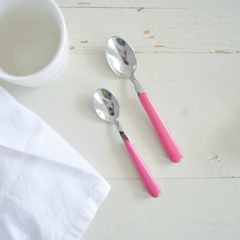 Brio fuchsia, ontbijtlepel | 18 cm (Laatste stuks, uit de collectie)