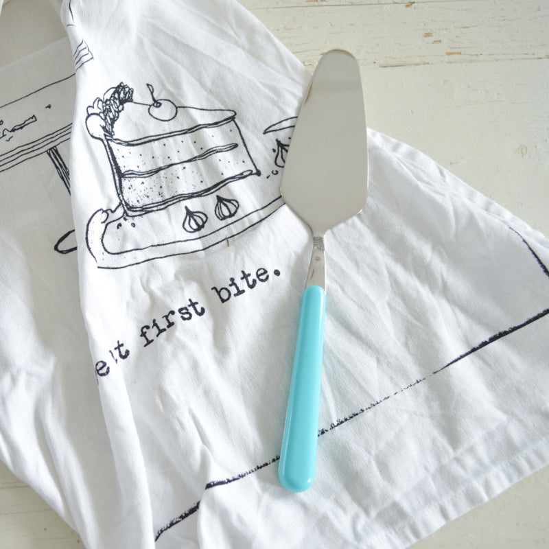 Brio turquoise, taartschep | 24 cm