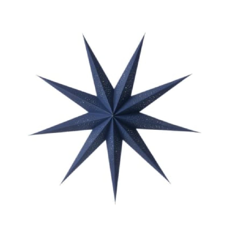 Bungalow KERST papieren ster Milky Way Midnight - 80 cm doorsnede