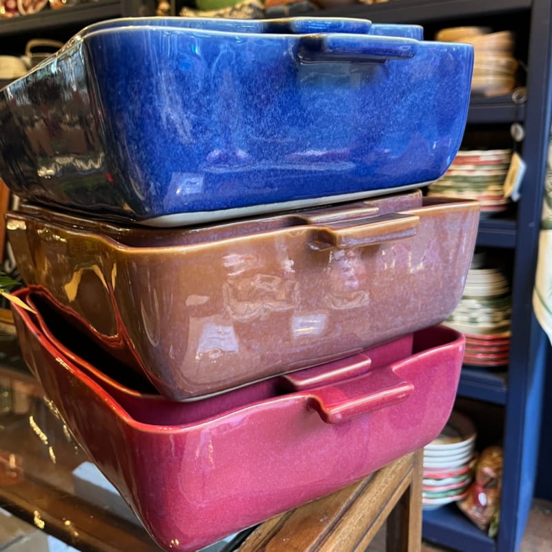 Gresnovo rechthoekige ovenschalen kastanjebruin | Klein, Medium, Groot