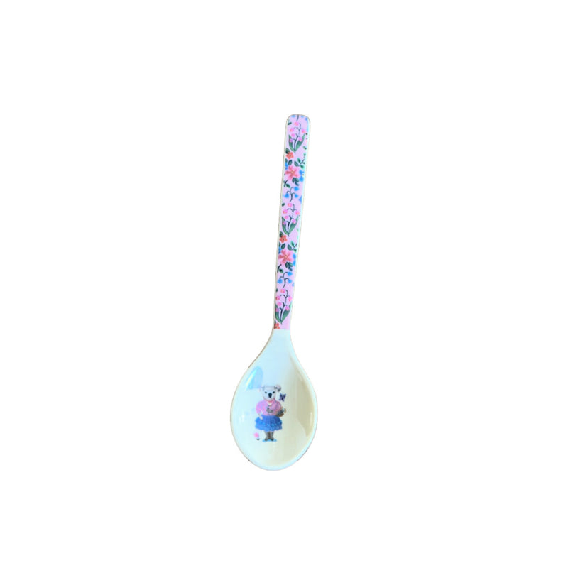 Rice * Nathalie Lété melamine dinerbord koala met blauwe rand | 27,5 cm
