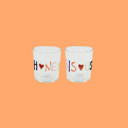 And Nook set van 2 glaasjes flirty sips