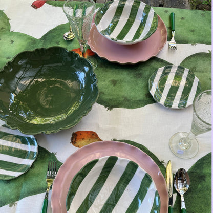 Arcucci Dolce Vita Nastro striped cake plate or side plate Ø 16 cm