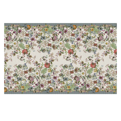 Linnen tafelkleed Biloba met bloemenfantasieprint, kies je formaat (ook rond en als tafelloper)