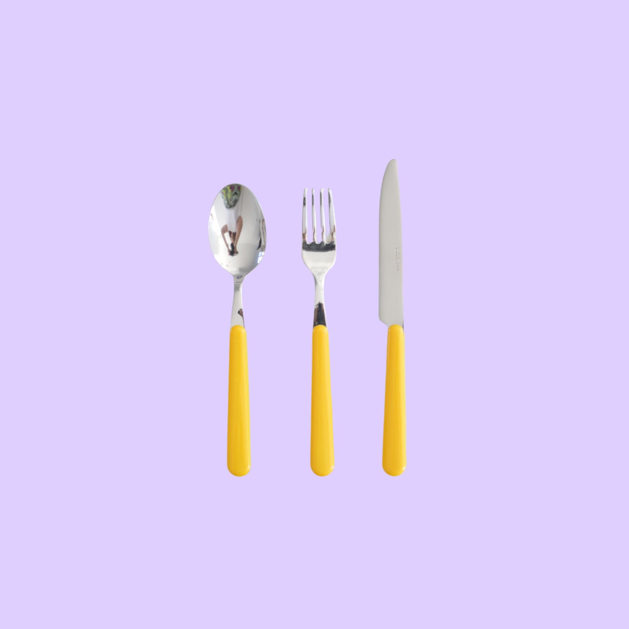 Brio donkergeel ontbijtbestek, set 18-delig (kleurcode 56)