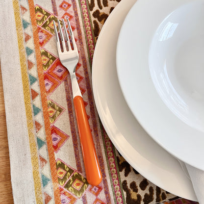 Brio mandarijn, dinervork | 19,5 cm | Kleuroptafel