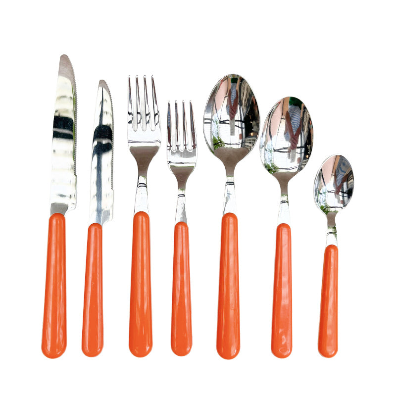 Brio mandarijn, dinermes | 22 cm | Kleuroptafel