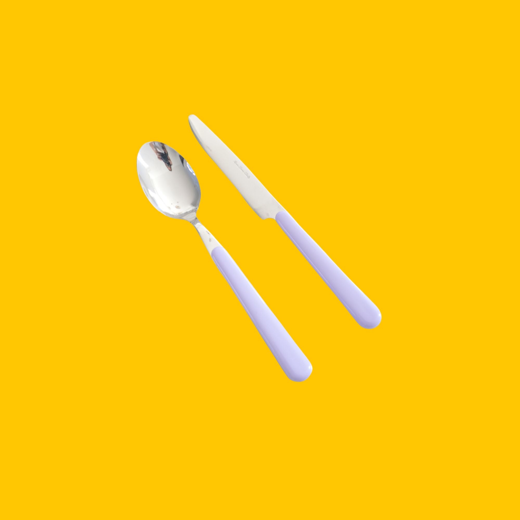 Brio lila ontbijtbestek, set 18-delig (kleurcode 65)