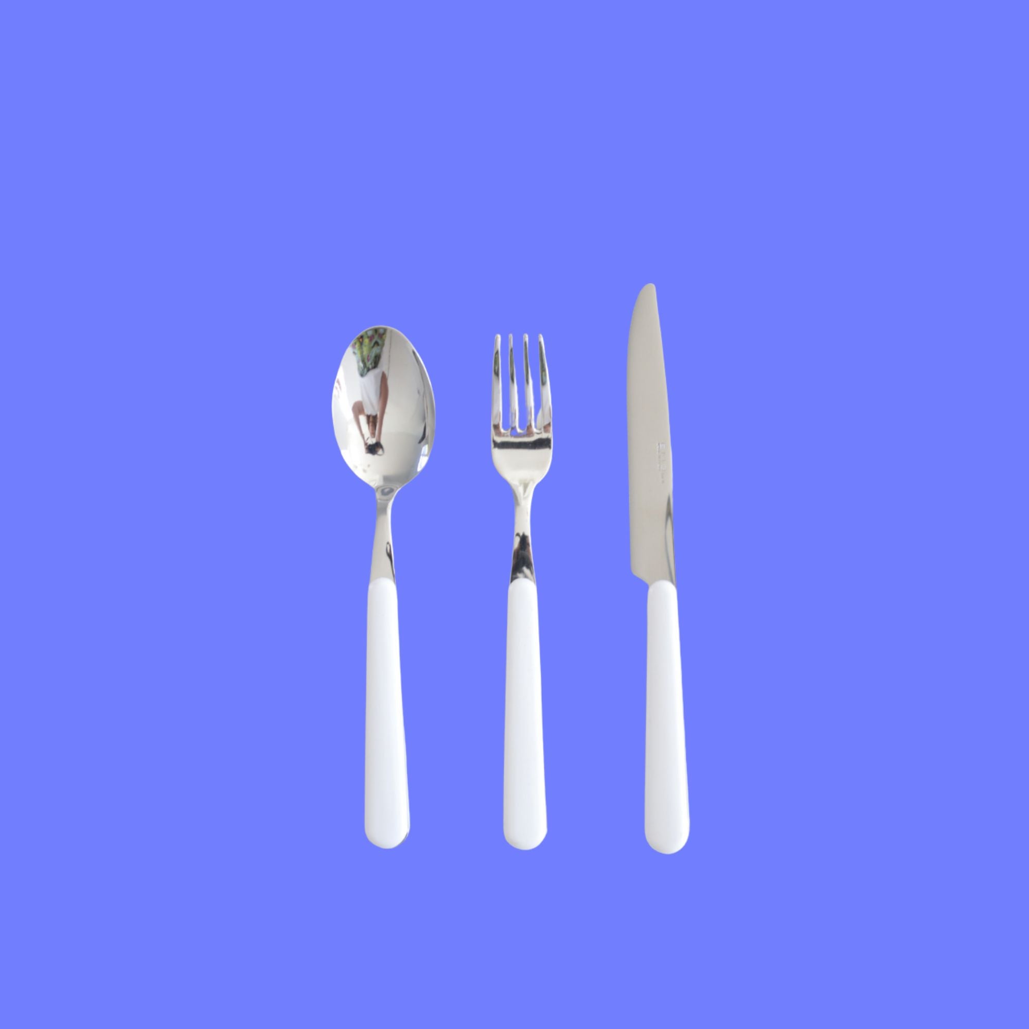 Brio wit ontbijtbestek, set 18-delig (kleurcode 19)