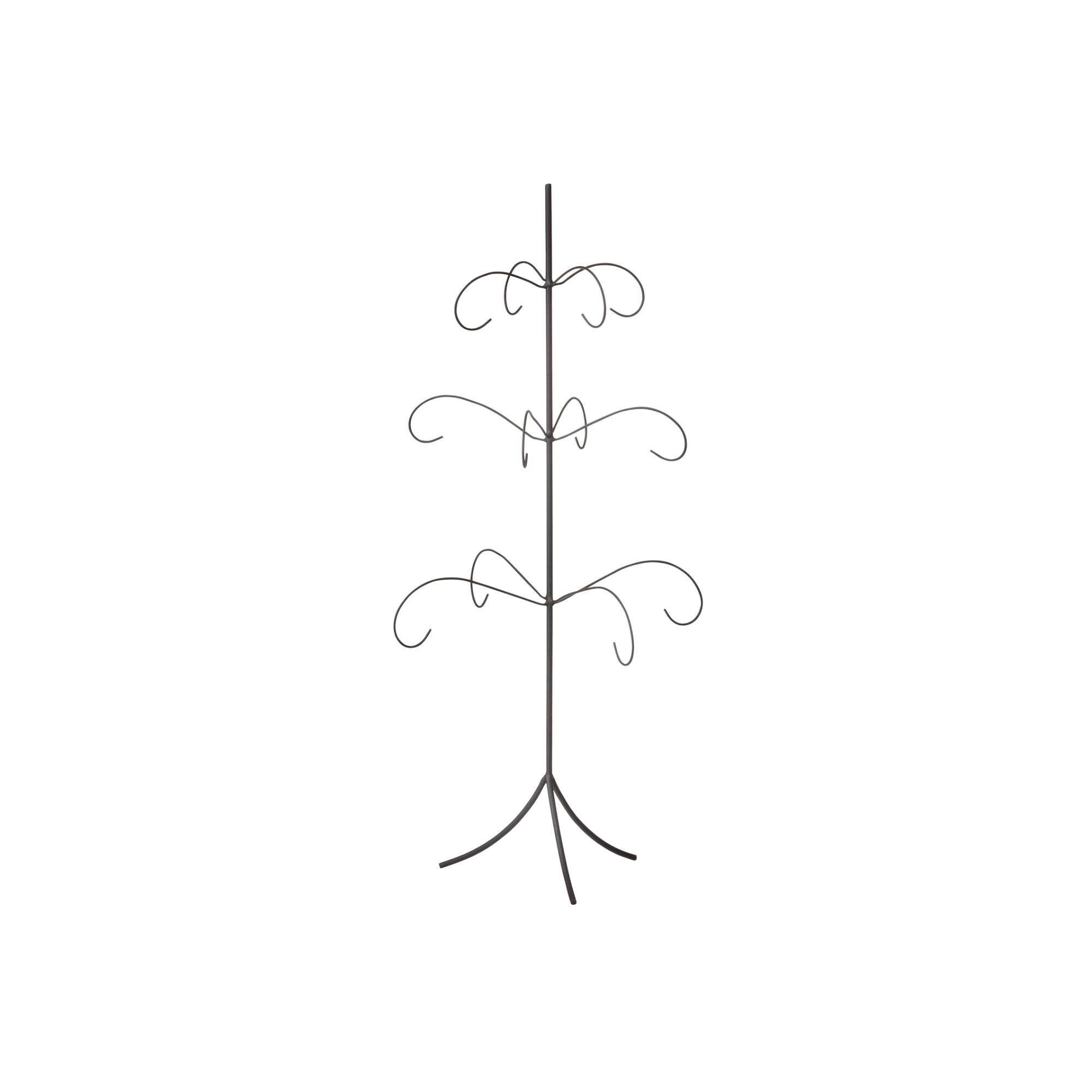 Bungalow KERST decoratief kerstboompje grijs metaal | 50 cm hoog