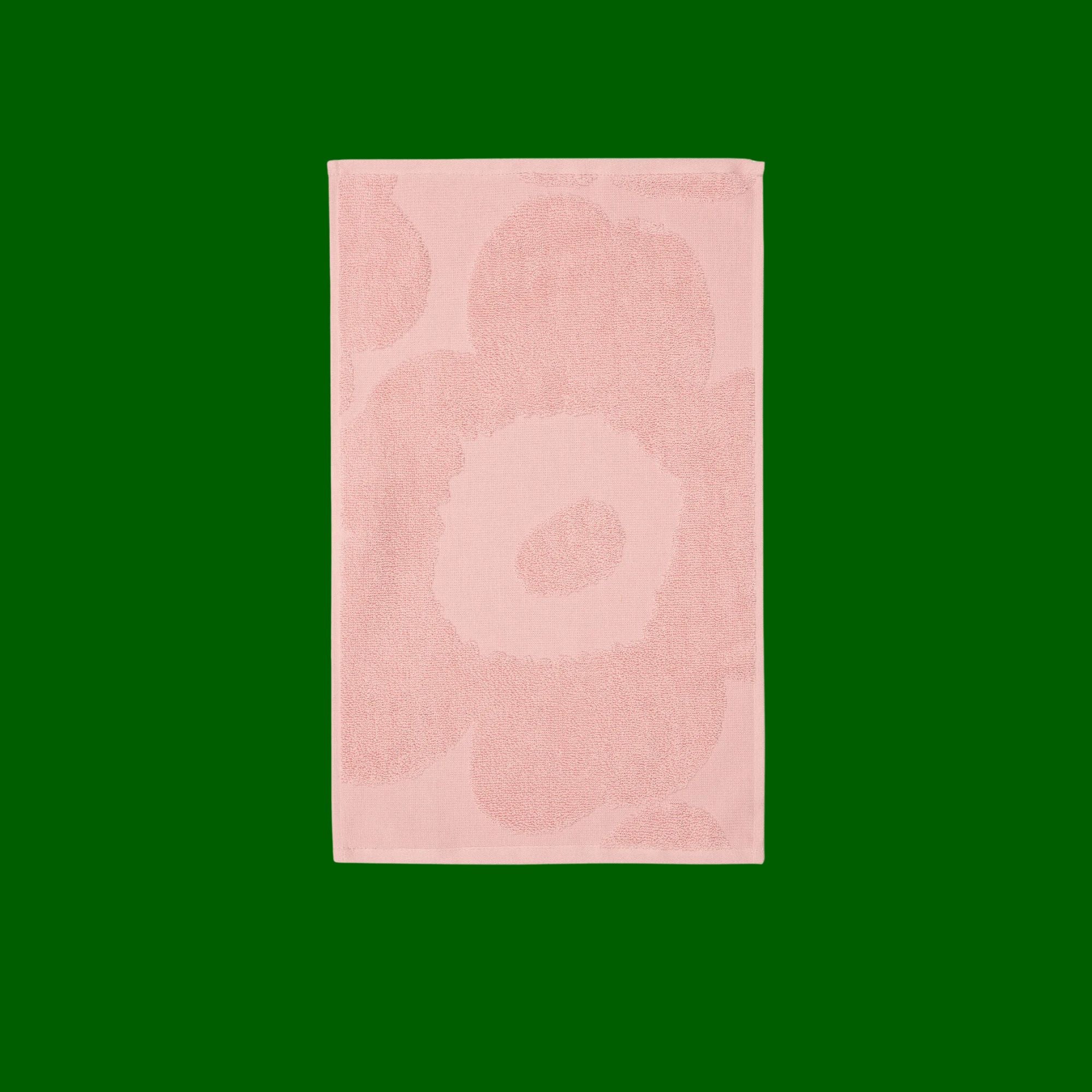 Marimekko gastendoekje / keuken- of toilethanddoek Unikko roze | 32 x 50 cm